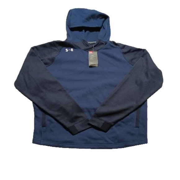 Under Armour Other - New Under Armour 3XL Fleece Pullover Hoodie Cold Gear Men's Dynasty Navy XXXL